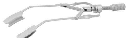 SOLID BLADED SCREW ADJUSTABLE SPECULUM